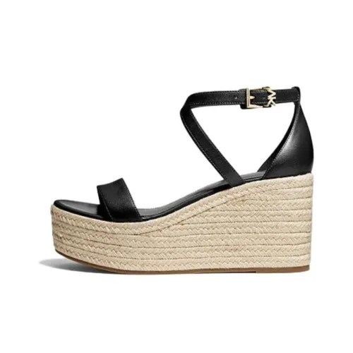 MICHAEL KORS Serena Strap Sandals Women's Black
