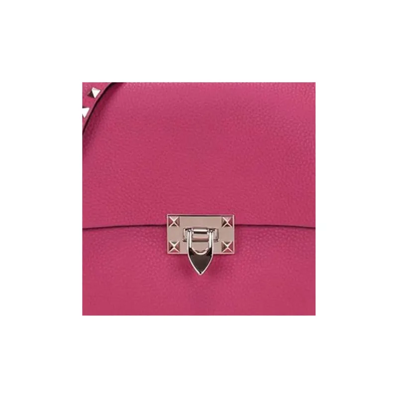 Valentino Leather Shoulder Bag Crossbody Bag Regular Women's Pink-4