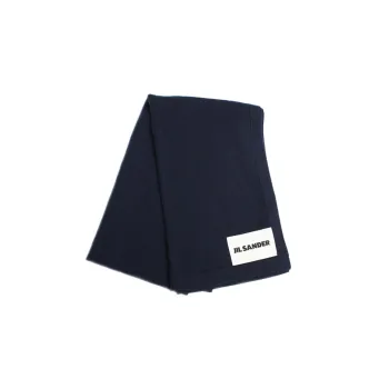JIL SANDER Knit Scarves Men Dark Blue