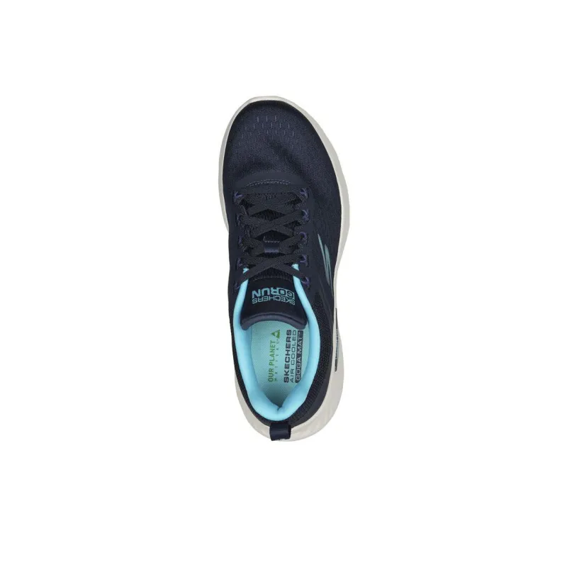 Skechers Go Run Lite Breathable Low Top Running Shoes Women's Blue-3