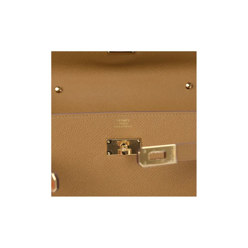 HERMES Kelly To Go Epsom Calfskin Crossbody Bag, Shoulder Bag Women's 2S Sesame-5