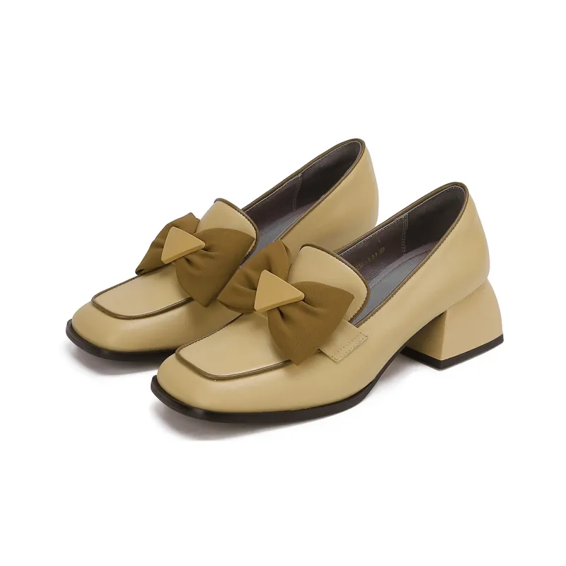 VEDULLAR Loafers Women's Low Top Apricot/Black-1