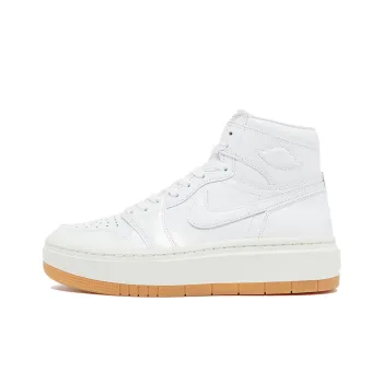 Jordan Air Jordan 1 High Elevate 'White/Gum' Anti-Slip Wear-Resistant High-Top Vintage Basketball Shoes Men's White