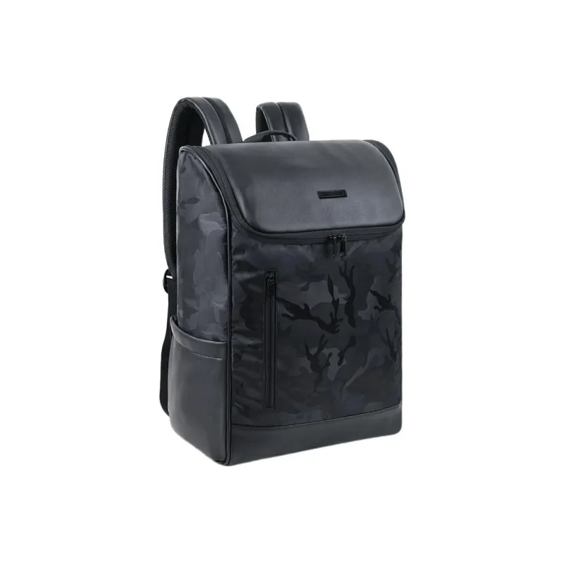 SUBURBIA PU Backpack Regular Unisex Camouflage Black-1