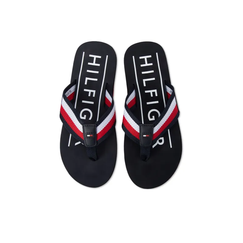Tommy Hilfiger Stripe Detailing Beach Slides-2