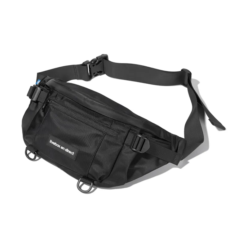 LIVEBOX EN DIRECT Nylon Fanny Pack Unisex Ecru-10