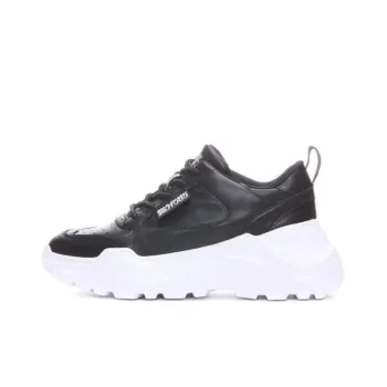 VERSACE JEANS COUTURE Low Top Casual Shoes Women's Black White