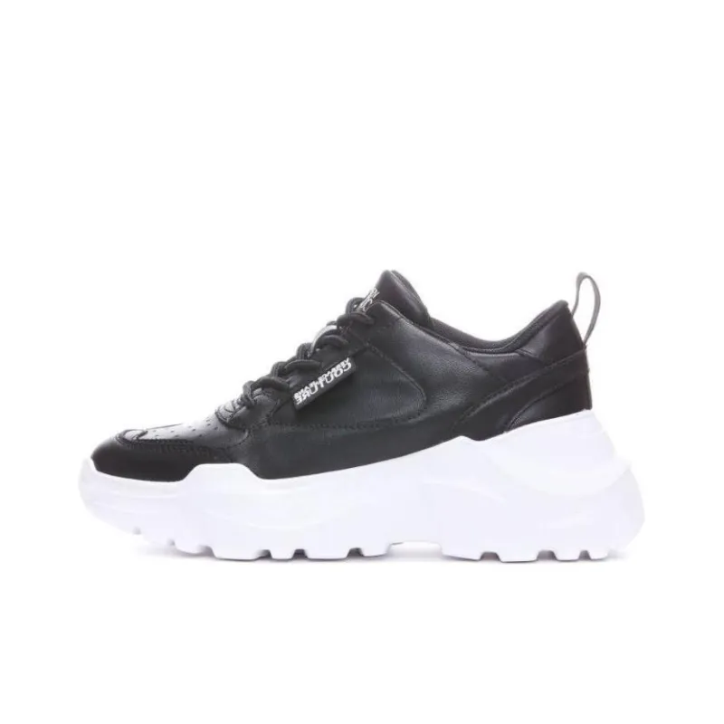 VERSACE JEANS COUTURE Low Top Casual Shoes Women's Black White-0