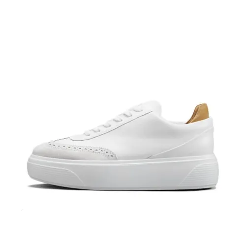 Ecco Skateboard Shoes Women's Low-Top White