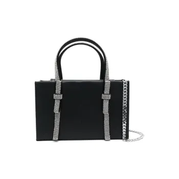 KARA Lambskin Tote Bag Shopping Bag Shoulder Bag Crossbody Bag Handbag Women's Black