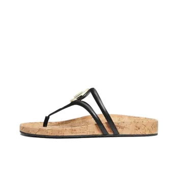 MICHAEL KORS Hampton Slip Resistant Slide Slippers Women's Black