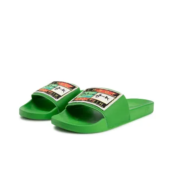 Tommy Hilfiger TOMMY HILFIGER X ANDY WARHOL CO-BRAND Slide Slippers Unisex Grass Green