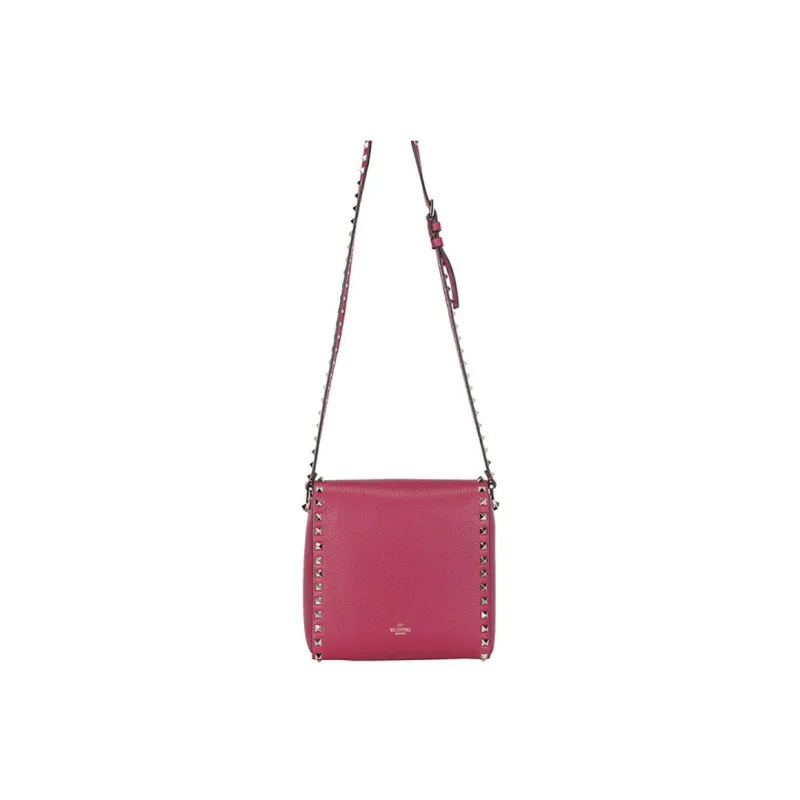 Valentino Leather Shoulder Bag Crossbody Bag Regular Women's Pink-3