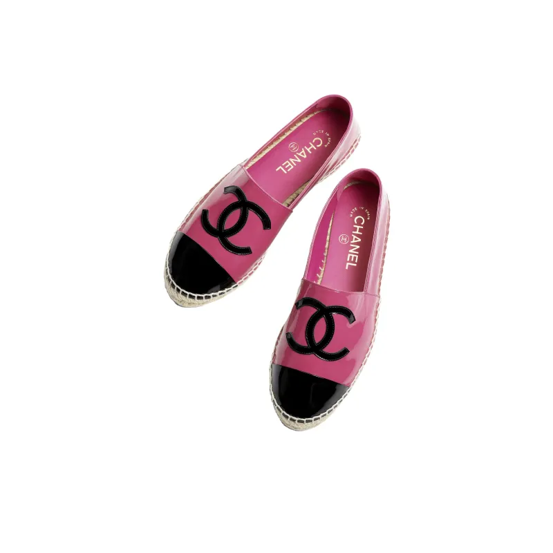 CHANEL Espadrilles Women's Peach Pink-2
