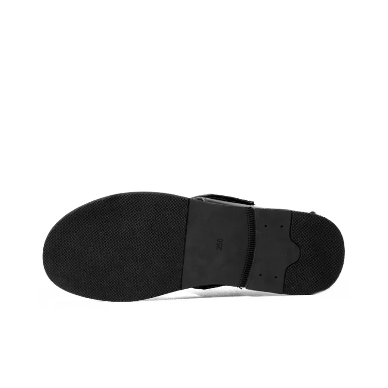YEDANI Roman Sandals Men's Black-4