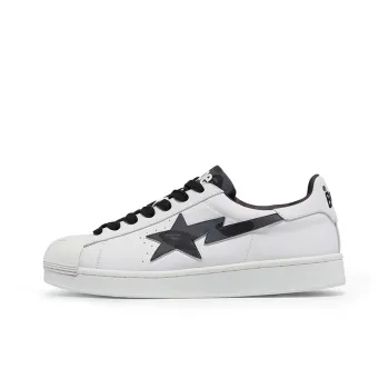 BAPE A BATHING APE Skull Sta White Navy
