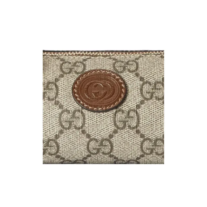 GUCCI Canvas With Leather Canvas Bag, Handbag Mini Men's Brown-7