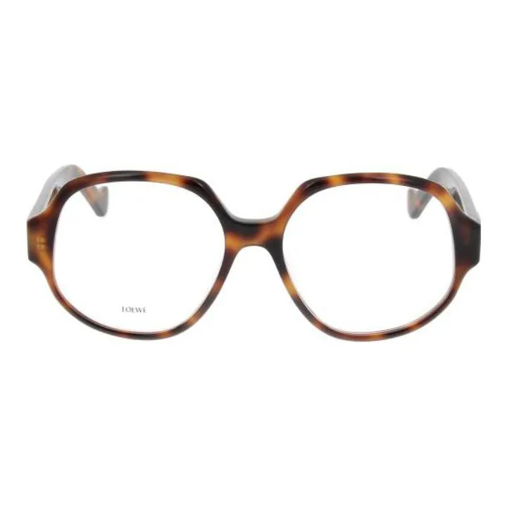 LOEWE Acetate Round Eyeglass Frames Women's Brown-0