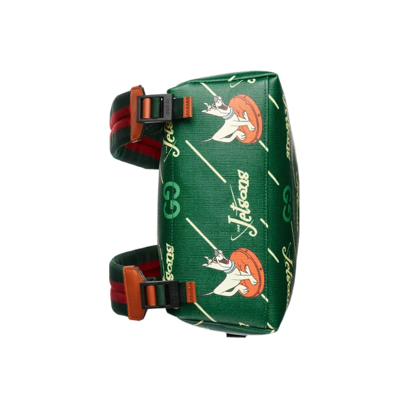 GUCCI Supreme Canvas Backpack Kids' Green-6