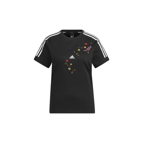 Adidas X SHUTING QIU Co-branded Series T-Shirts Women's Black