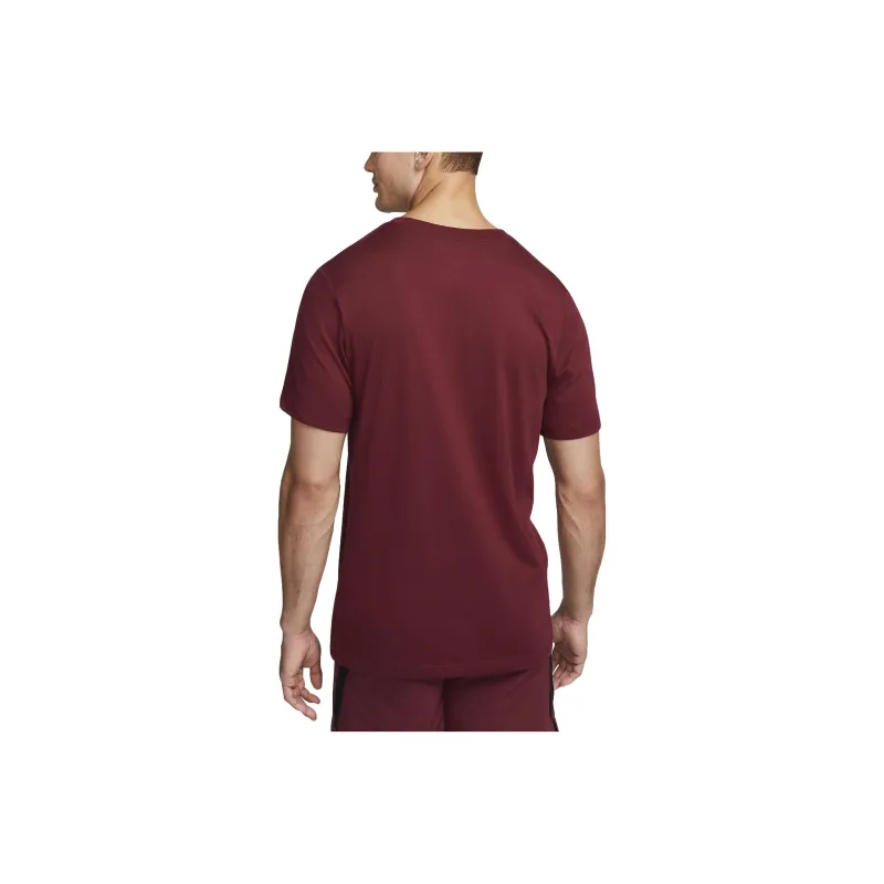 Nike T Shirts Men Dark Red-1