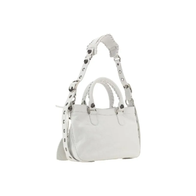 Balenciaga Lambskin One Shoulder Handbags Regular Women's White-2