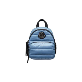 Moncler Kilia Nylon Fabric Patchwork Shoulder Bag Crossbody Bag Small Size Women's Light Blue