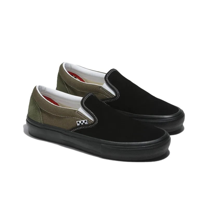 Slip On Skate Vans 'Black Grape Leaf'-2