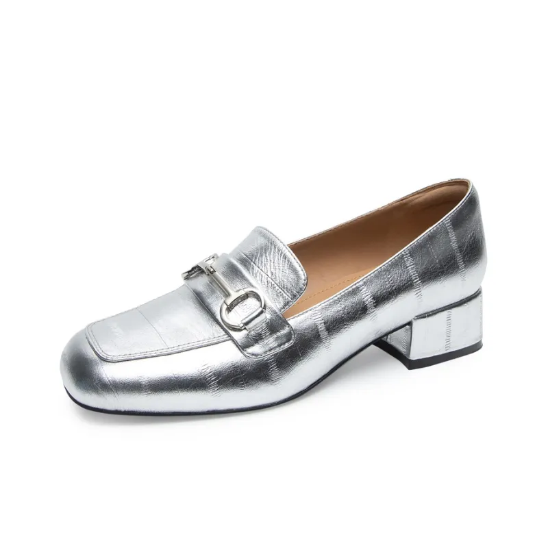 NATURSUN Loafers Women's Low Top Black/Silver-8
