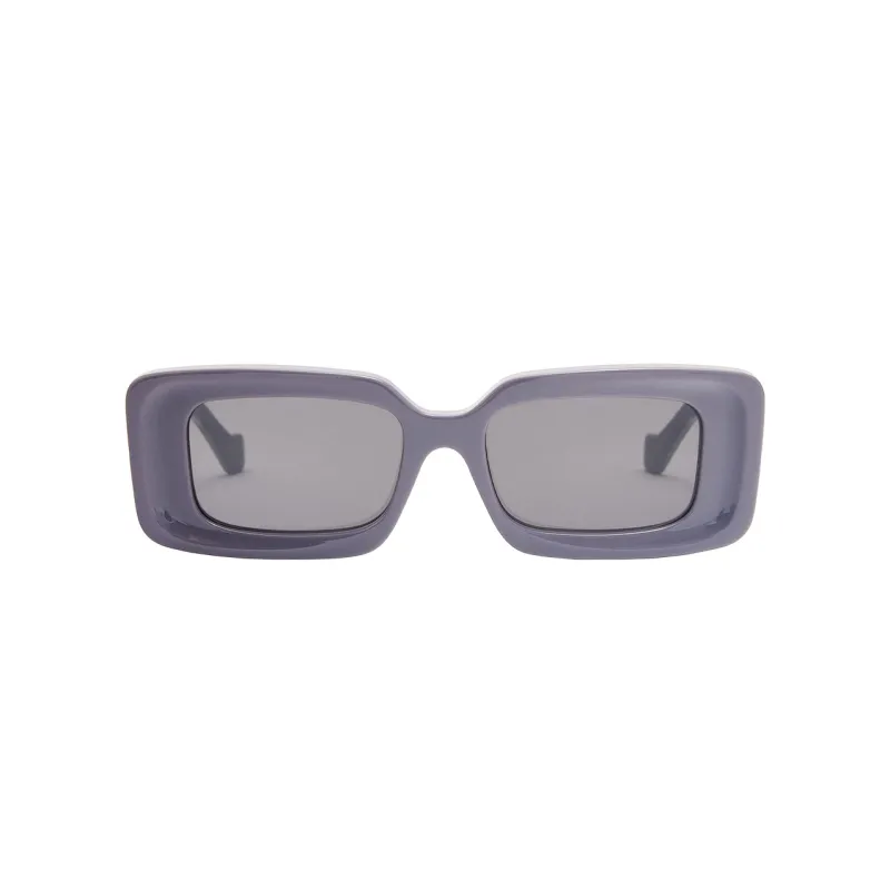 LOEWE Acetate Irregular Shape Sunglasses Women's Purple-2