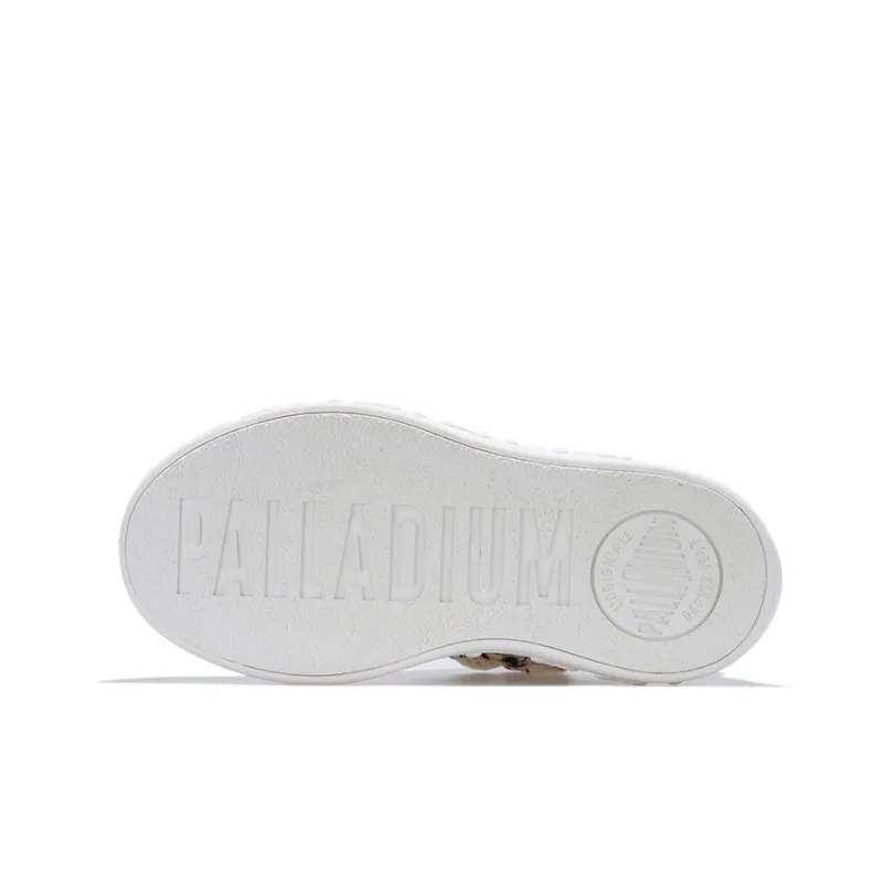 Palladium Low-Top Skateboard Shoes Unisex Red White-4