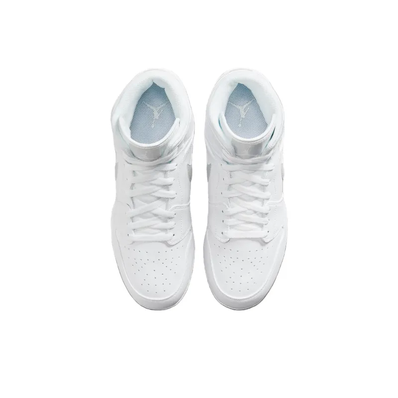 Jordan 1 Mid Td Cleat White Grey Fog-3