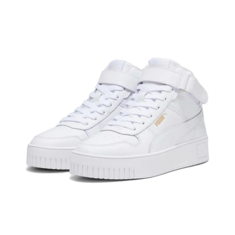 Puma Women's Carina Street Mid 'White Gold'-2