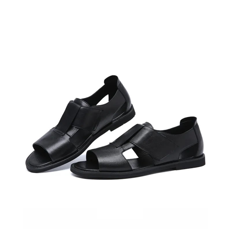 YEDANI Roman Sandals Men's Black-3