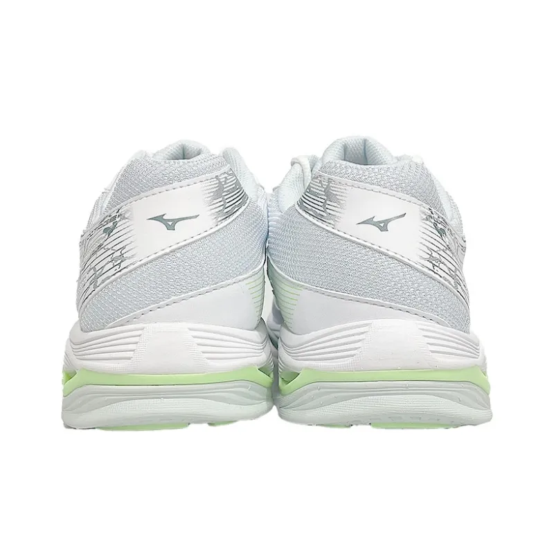 Mizuno Women's Wave Voltage 'White Patina Green'-3