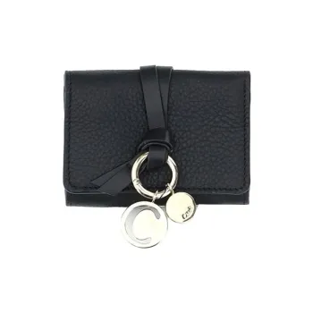 Chloe Leather Wallet Mini Women's Black