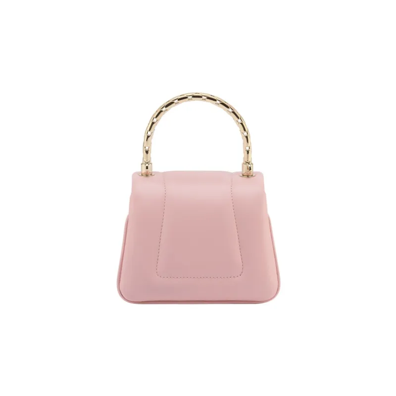 BVLGARI Serpenti Reverse Calfskin Shoulder Bag Crossbody Bag Handbag Extra Mini Women's Pink-1