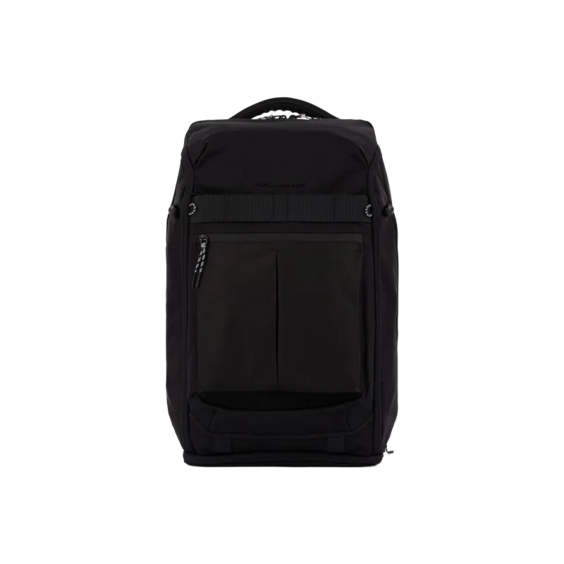 PIQUADRO Fabric Backpack Regular Unisex Black-0