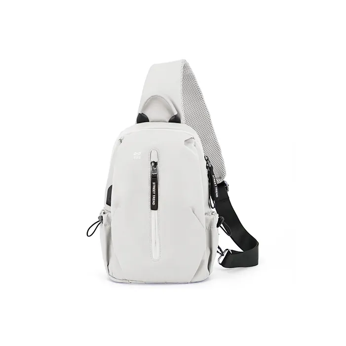 QING QI ZHE Fabric Sling Bag Shoulder Bag Crossbody Bag Regular Unisex Leaf Gray/Black/Light Gray/Light Green/Khaki-13