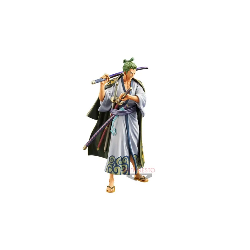 BANPRESTO Roronoa Zoro One Piece DXF Wano Country Scale Figures 17cm-3