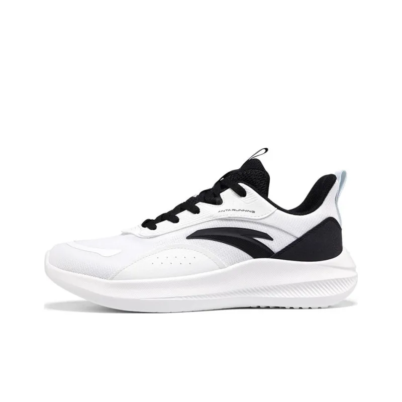Anta Non slip Lightweight Low Top Casual Running Shoes Men's White-0