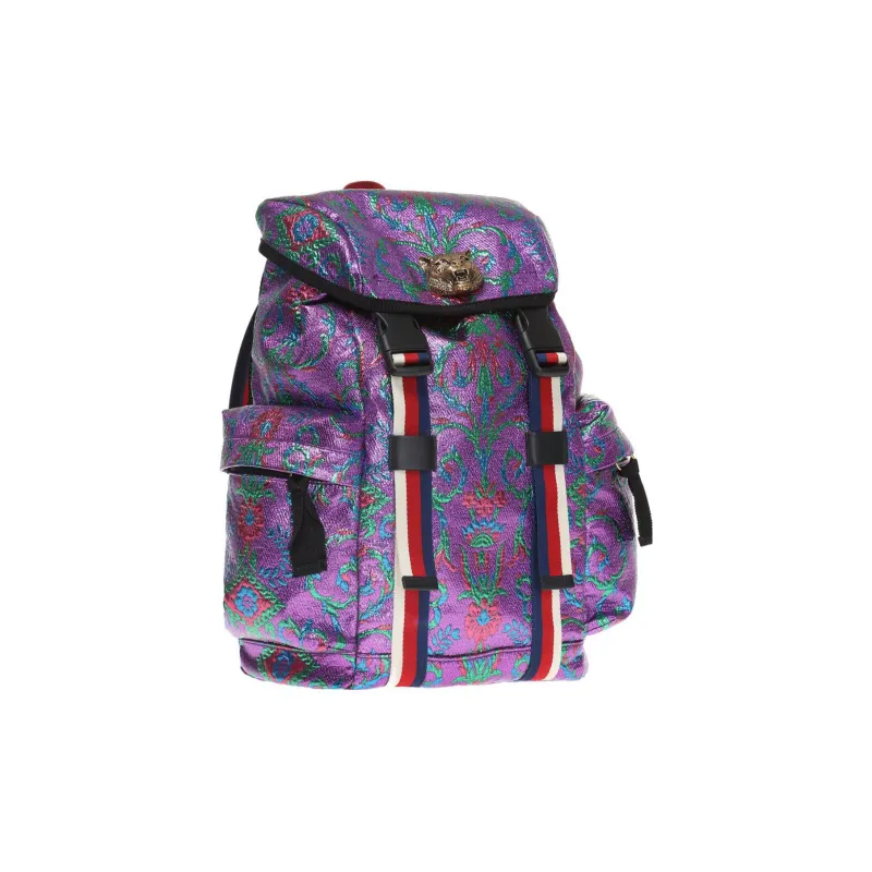 GUCCI Silk Backpack Regular Women's Purple-1