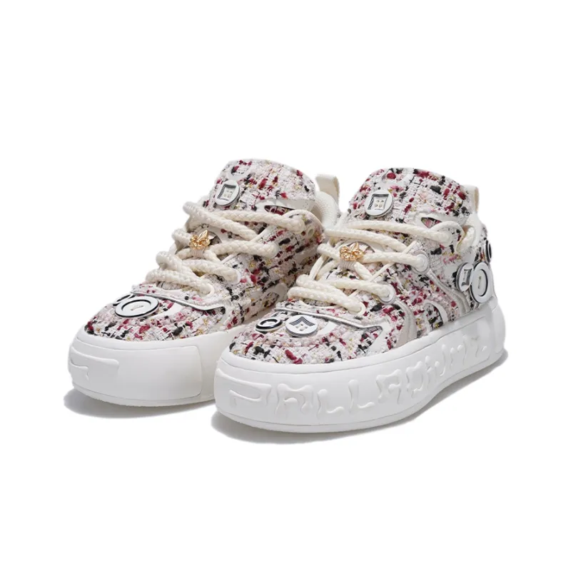 Palladium Low-Top Skateboard Shoes Unisex Red White-1