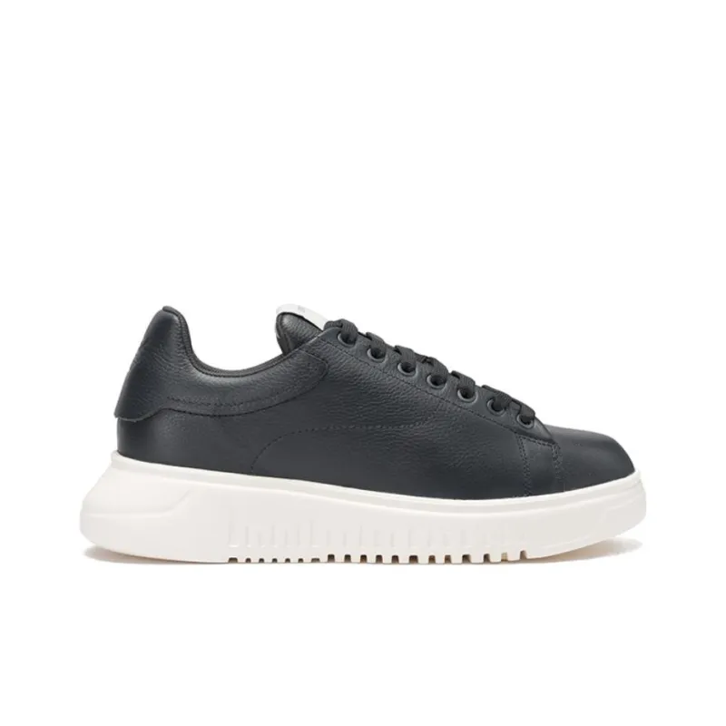 EMPORIO ARMANI Low Top Casual Shoes Men's Navy-1