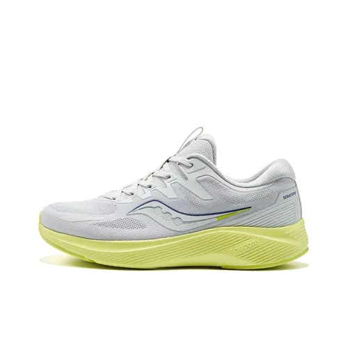 Saucony Lancer Cushioned Wear Resistant Slip Resistant Low Top Marathon Running Shoes Men's Gray