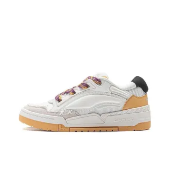 LINING Journey V2 Skateboard Shoes Women's Low Top Ecru/Gold Apricot