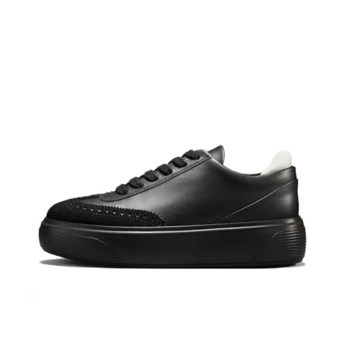 Ecco Skateboard Shoes Women's Low-Top Black