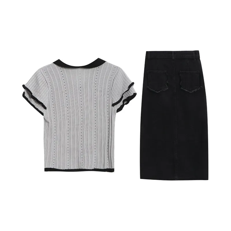 BRASS SCOUT Two Piece Skirt Sets Women's-1