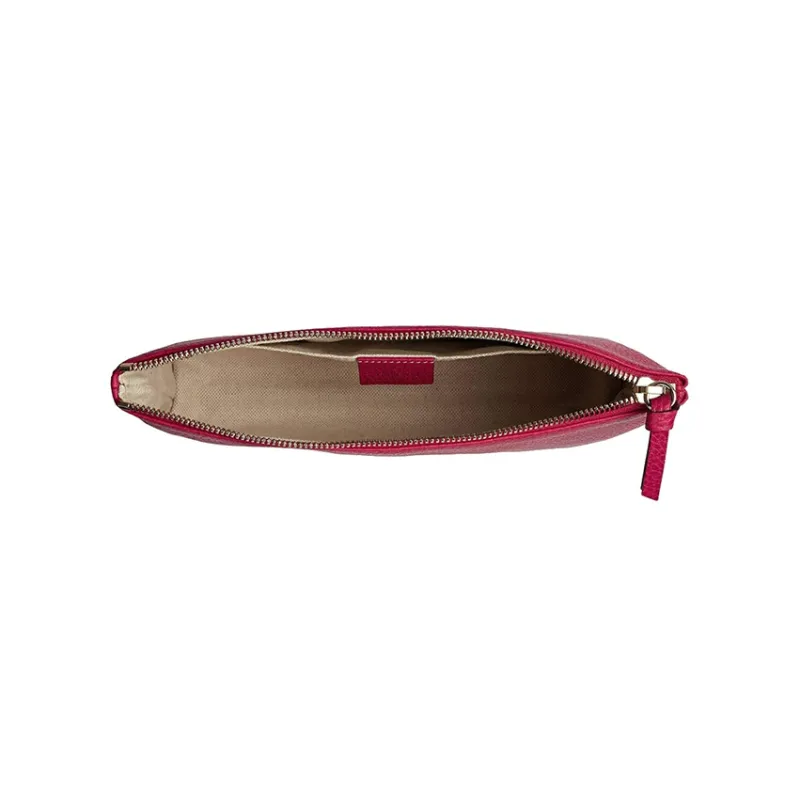 GUCCI Litchi Grain Leather Wallet Regular Women's Fuchsia-2