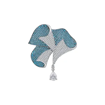 JAY S925 Silver Brooches Women's